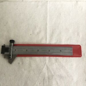 Starrett steel 6” rule.