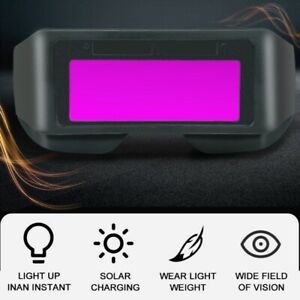 Solar Powered Auto Darkening Welding Helmet Eyes Welder* Glasses For Welding