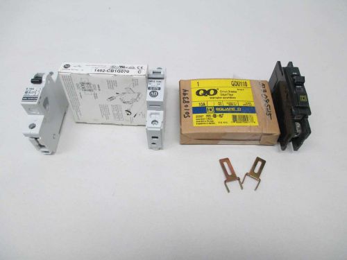 Lot 3 new allen bradley assorted 1492-cb1g070 qou110 1eu16 breaker d354175 for sale