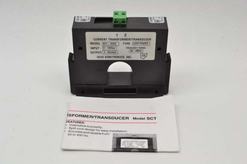 NEW OHIO SEMITRONICS SCT-100E2 LOOP POWER CURRENT TRANSFORMER B411727