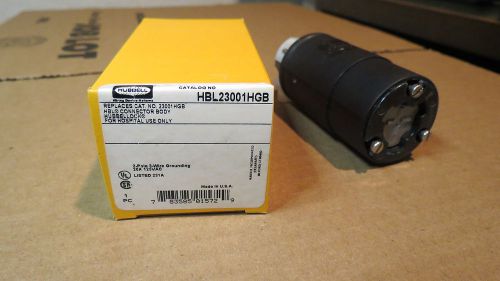 HUBBELLOCK HBL23001HGB Connector,20 A,125vac