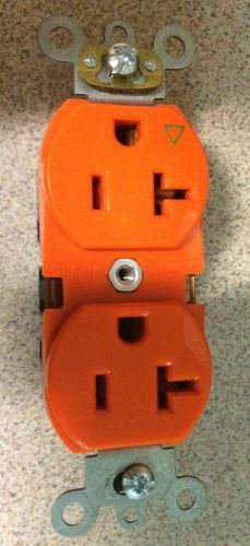 Lot of 10 LEVITON  5362-IG Duplex Receptacle  Isolated Ground ORANGE