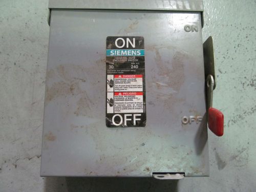 Siemens 30 Amp Disconnect GNF321R 240 V 3R Enclosure