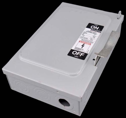 Murray gu322 model 7 3ph 60a 240vac 15hp general duty enclosed switch enclosure for sale