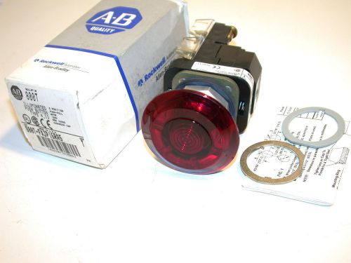 NEW ALLEN BRADLEY RED ILLUMINATED PUSH BUTTON 800T-FXJP16RA5