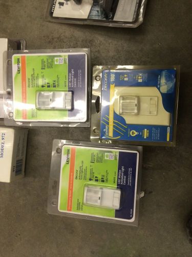 3 - Leviton Motion Activated Light Controls White