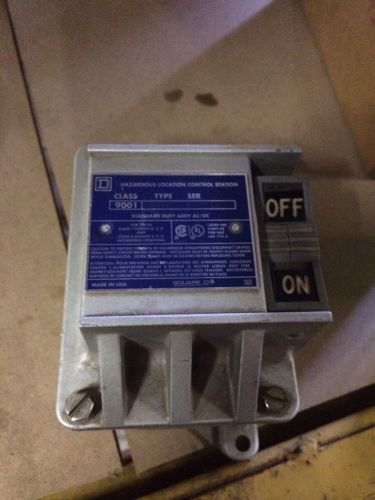 SQUARE D 9001 HAZARDOUS LOCATION STARTER/CONTROL STATION 9001