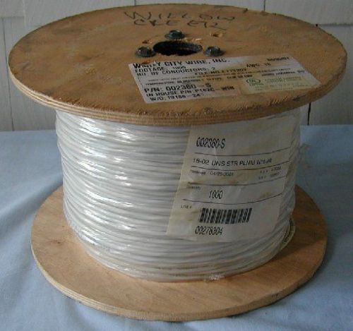 Windy city wire 002360-s 18 awg 2 conductor bare copper non-shielded plenum ul for sale