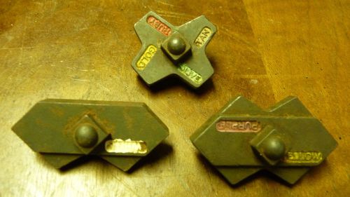 3 Crimper Die 13456 / 13457 / 13458 T&amp;B THOMAS AND BETTS