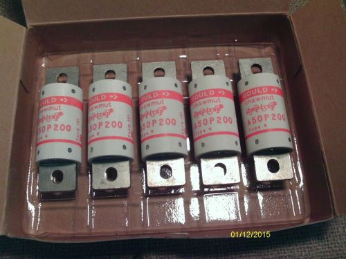 5 Amp-Trap FUSES A50P200-4 Mersen Ferraz Shawmut Gould 500 Volt 200 Amp Form 101