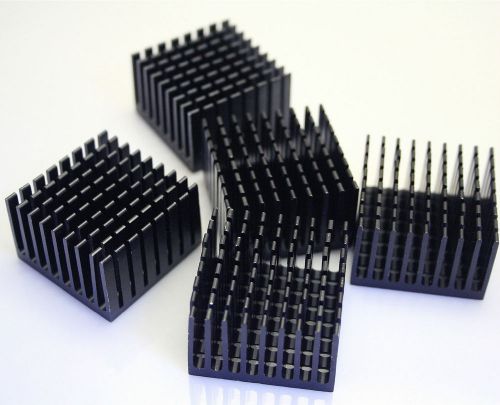 2 pcs 37x37x24mm 9 blade mini aluminum heat sink for led power ic transistor pbc for sale