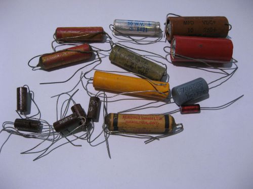 Lot of 15 Assorted High Voltage Capacitors - VINTAGE for tube restoration tone