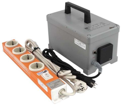 Block E-JET 1000 230V Power Auto-Transformer +Knurr AG 230V/250V Supply Strip