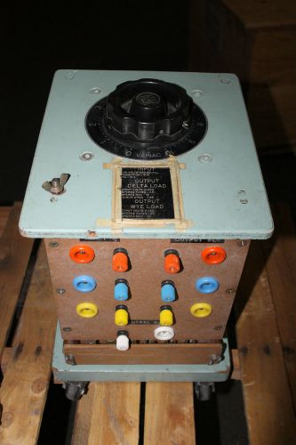 General radio variac variable transformer input 230v kva 10.4 output 0-230v for sale