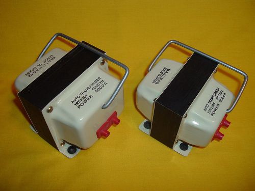 Lot of 2 Manumag Auto Transformer,127/220V 50/60Hz,Power 300VA &amp; 500V A,Electric