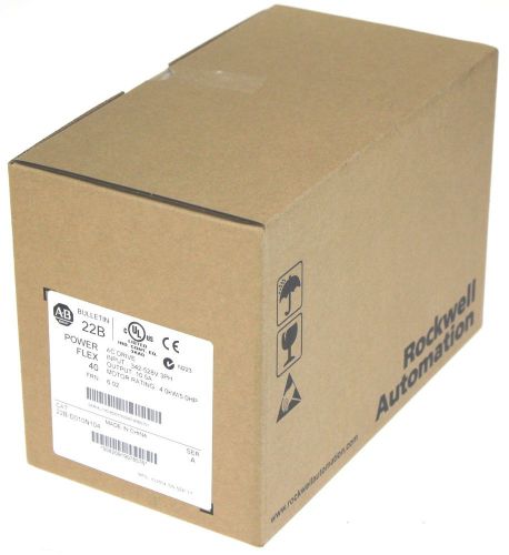 New Sealed 2014 Allen Bradley PowerFlex 40 AC Drive 22B-D010N104 5 HP 10.5 AMPS