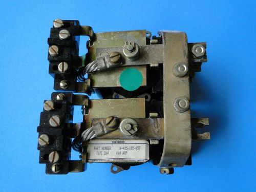 Siemens 100 Amp Contactor Type 264 P/N 14-425-185-657