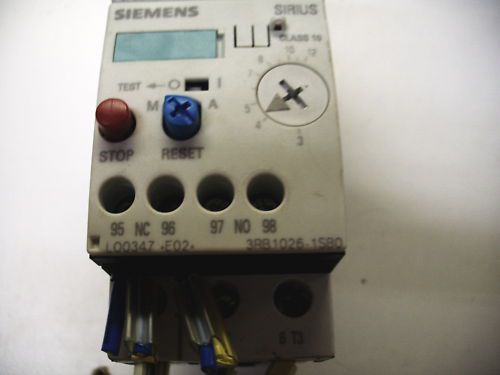 SIEMENS SIRIUS 3RB1026-1SB0 CLASS 10 OVERLOAD 3-12A