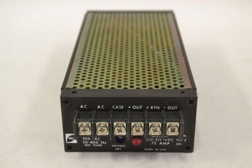 RO ASSOCIATES 115 J ADJUSTABLE POWER SUPPLY 100V-AC 12/15V-DC 0.75A AMP B329583