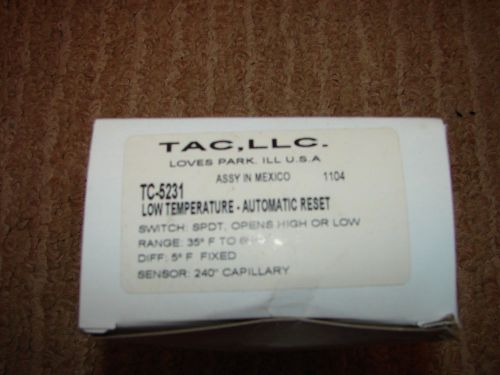 SIEBE LOW TEMEPERATURE AUTOMATIC RESET TC-5231 ** NEW *