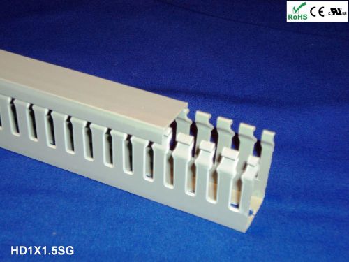 18 Sets - 1x1.5&#034;x2meter White High Density Wiring Ducts and Covers -UL/CE Listed