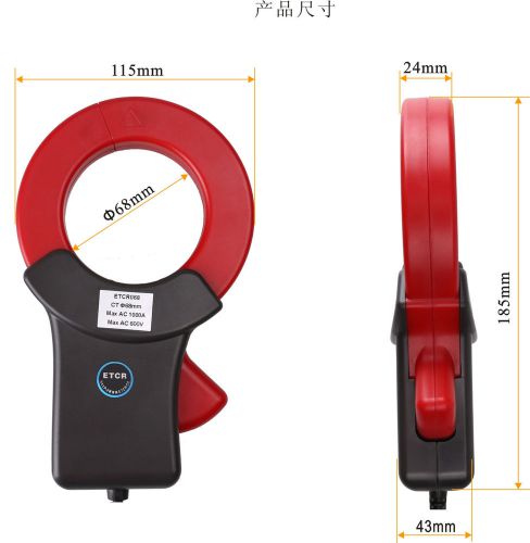 Etcr068 high accuracy clamp ac leakage current sensor brand new for sale