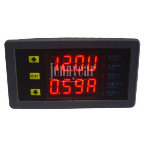 Multi-Function Voltmeter Ammeter Dual Display Voltage Current DC 10-90V 100A