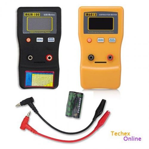 Capacitor Capacitance Cap ESR Meter Tester Combo DMM MESR-100 + M6013