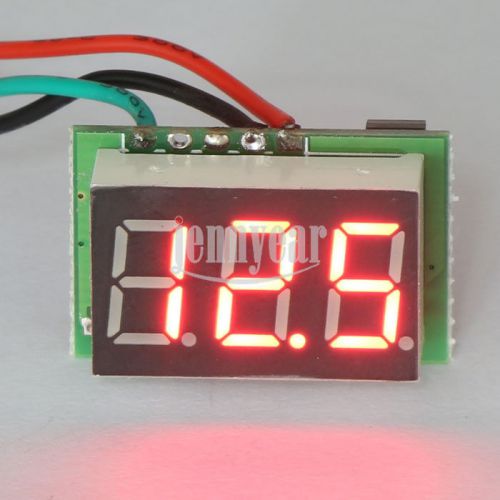 Ultra small 0.36&#034; red led dc 0-100v digital voltmeter voltage volt panel meter for sale