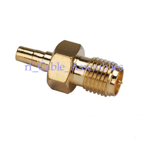 10xRP-SMA female to CRC9 male RF adapter Gold for 3G huawei E160 E156G E1762 E88