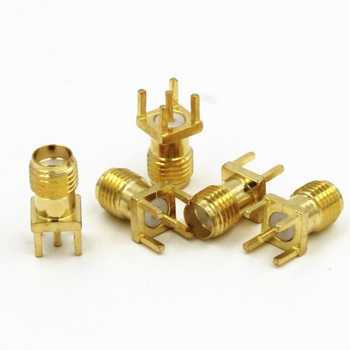 5pcs SMA female jack solder PCB mount straight connector