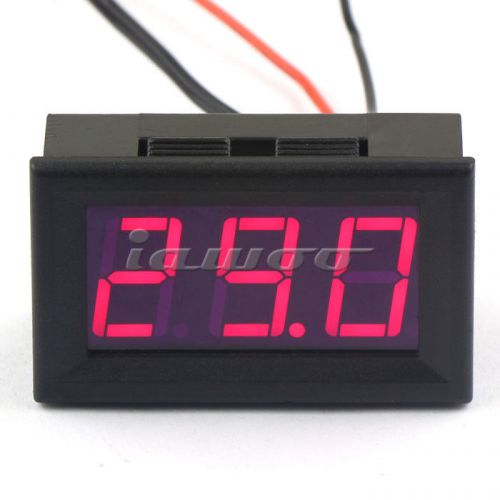 0.56&#034;Red LED Digital Color Temperature Display Panel Meter -50-110°c Temp Gauge