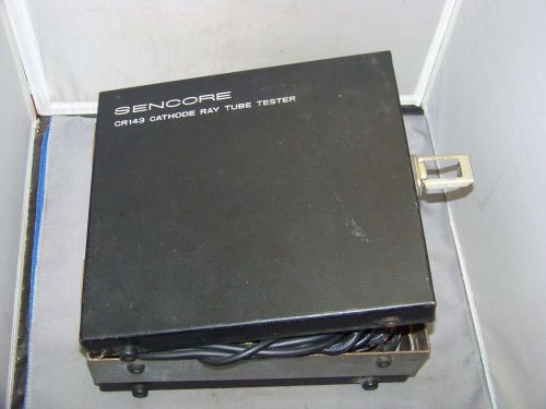 Sencore CR143 Cathode Ray Tube Tester With Manual Vintage Original Tube Tester