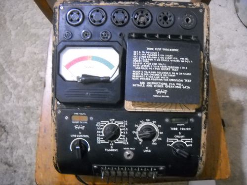 Triplett 1621 Tube Tester.  WORKS!  9 Sockets.  PLEASE LOOK!!