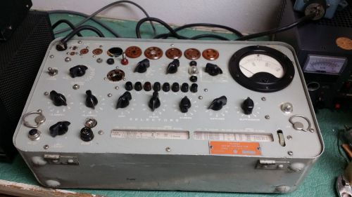 Military TV-10A/U Tube Tester See Video!