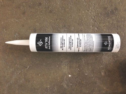 MOMENTIVE RTV106 Industrial Silicone Sealant,High Temperature,10.1 oz Cartridge