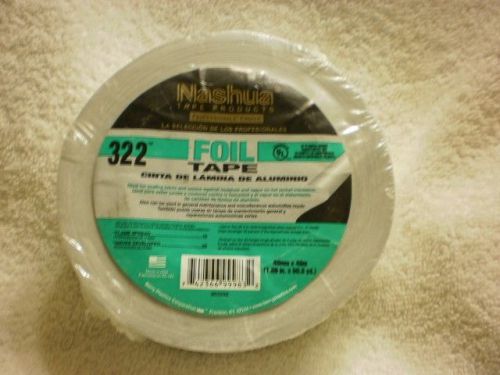 NASHUA FOIL TAPE 322 ALUMINUM FOIL TAPE 1.89&#034; x 50.3 YARDS (48mm X 46m)