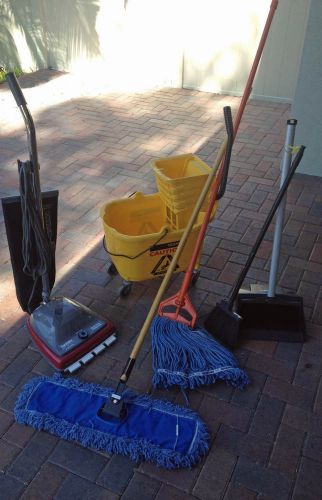 Janitorial Cleaning Kit Electrolux Sanitaire Rubbermaid Bucket Renown Broom