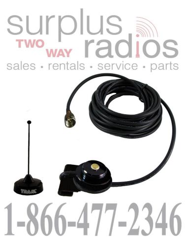 Black tram trunk mount uhf antenna kit motorola m1225 cm300 cm200 cdm750 cdm1550 for sale