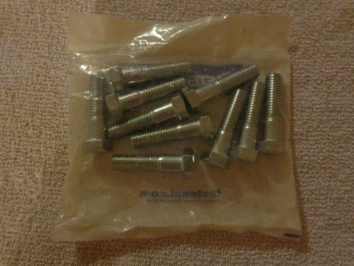 1/2&#034;-13 x 2&#034; Zinc Finish SAE J429 Grade 5 Hex Cap Screw QTY 10