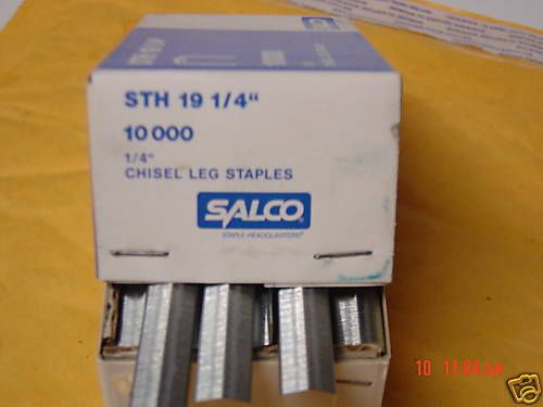 Salco 1/4&#034; Crown Staples, STH 19 1/4