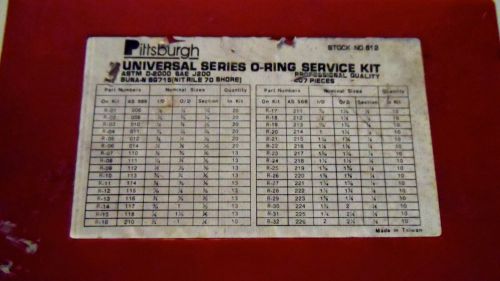 PITTSBURGH UNIVERSAL SERIES O-RING SERVICE KIT