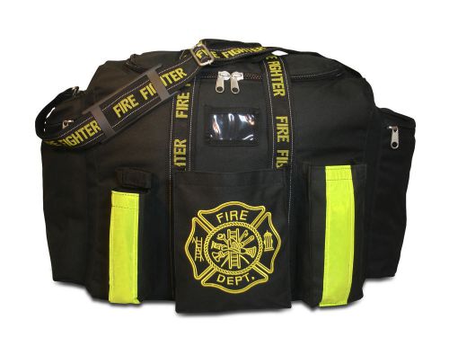 FIREFIGHTER TURNOUT GEAR STEP IN BUNKER FIRE BAG XL BLACK FIRST RESPONDER FB20