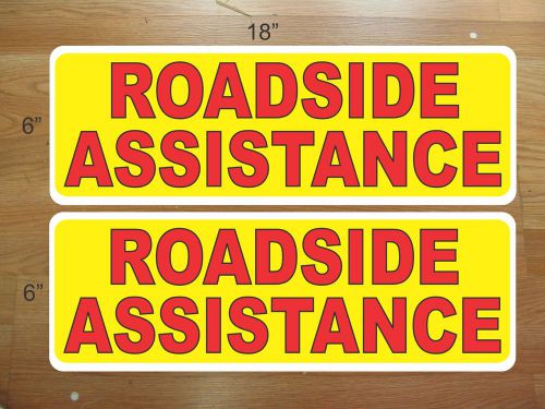 Roadside assistance magnetic sign 4 car truck car van suv highway dot tow truck for sale