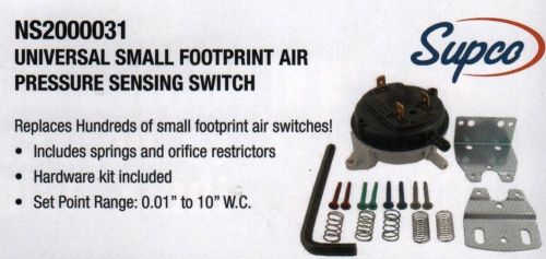 HVAC Part-Supco NS2000031 Air Pressure Sensing Kit-NEW