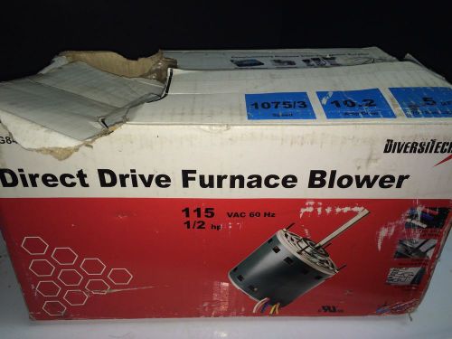 DIVERSITECH BLOWER MOTOR WG840587 1/2 HP 1075 / 3 SPEED 115V 60 HZ NEW IN BOX