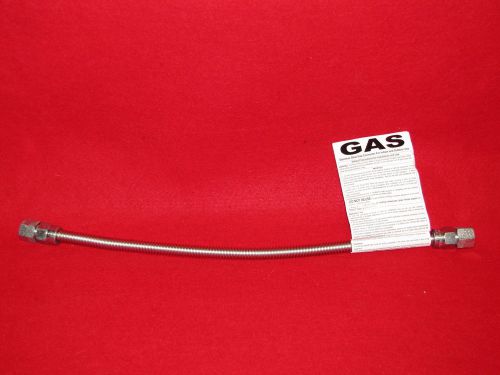 NEW ~ DORMONT STAINLESS STEEL GAS FLEX CONNECTOR 3/8&#034; OD x 18&#034; ~ 10-2222-18