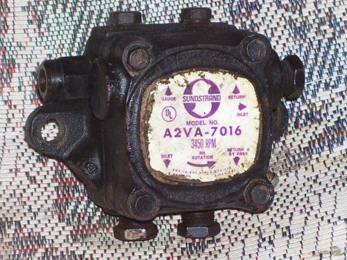 Sundstrand (now Suntec) A2VA 7016 Oil Burner Furnace Oil Pump Used Untested **