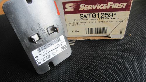 Trane swt01259 thermal limit  switch 190f-160f (new) for sale