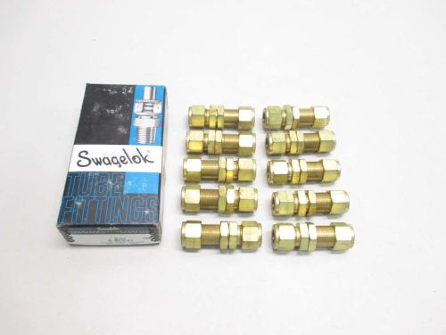 New swagelok b-810-61 brass bulkhead union 1/2 in tube fitting d480891 for sale